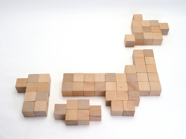 街角アンテナ工事相談所が日本の広範囲に対応しているイメージ図